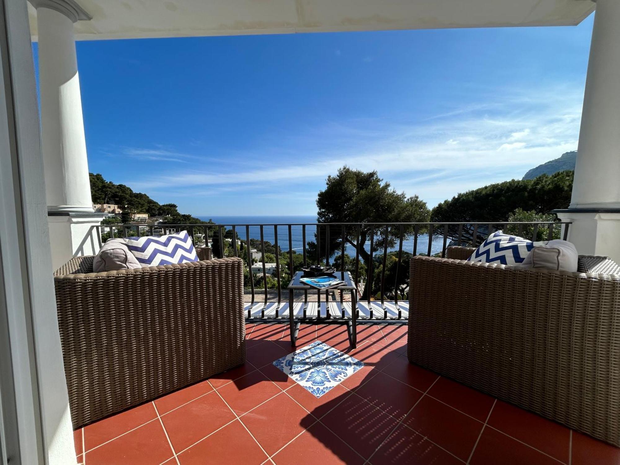 Marvelous Sea View Villa Capri Bagian luar foto