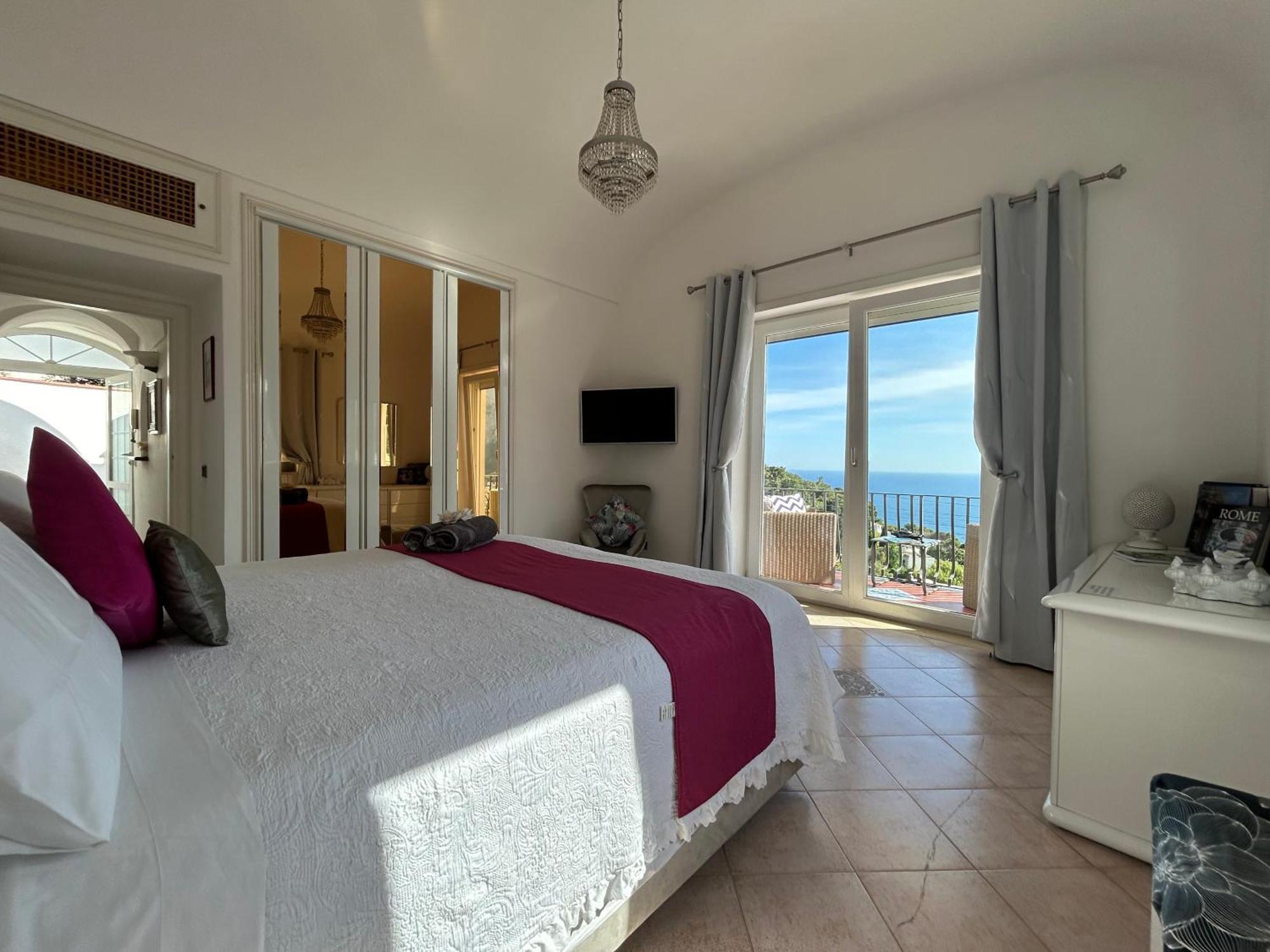 Marvelous Sea View Villa Capri Bagian luar foto