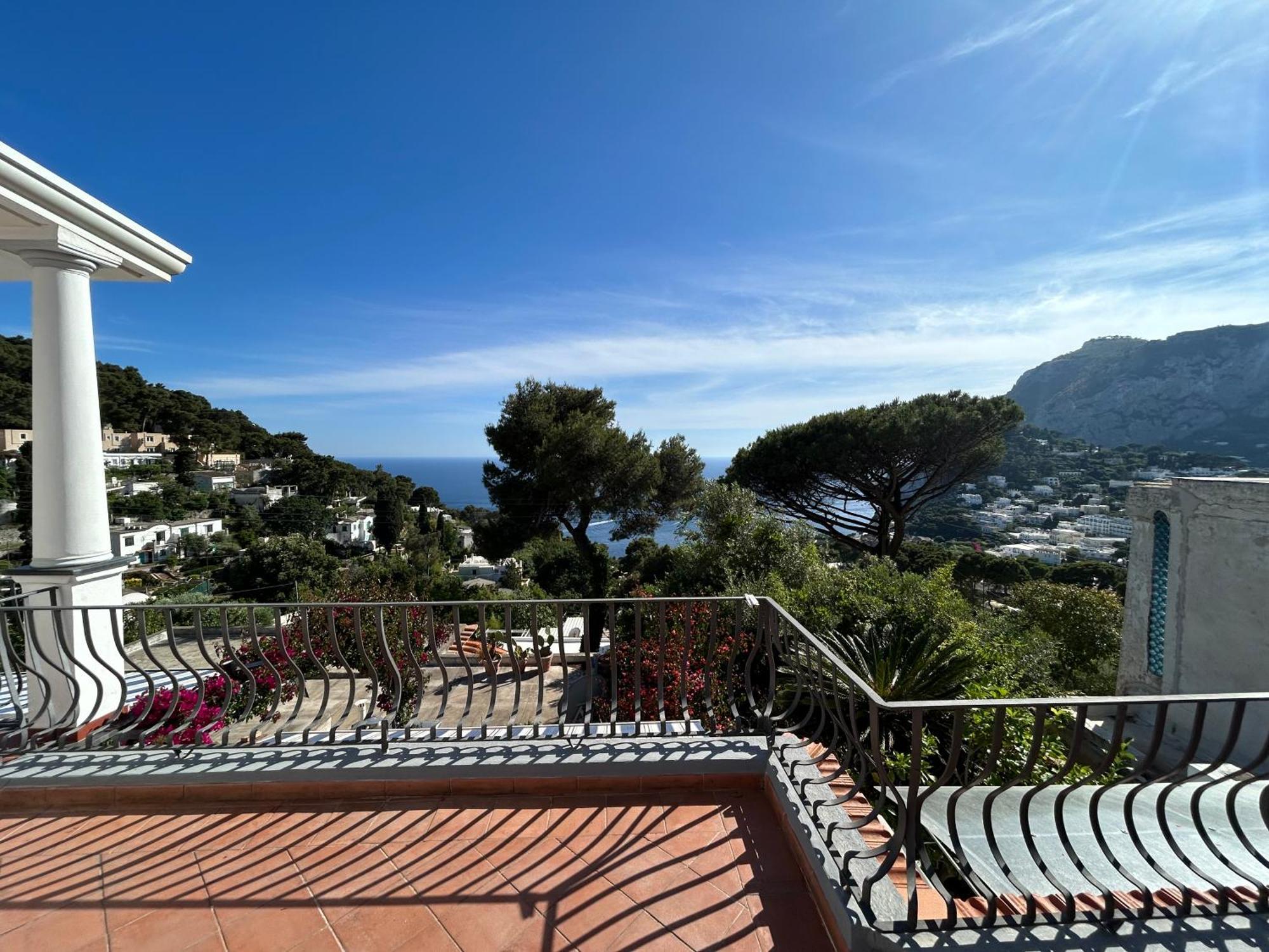 Marvelous Sea View Villa Capri Bagian luar foto