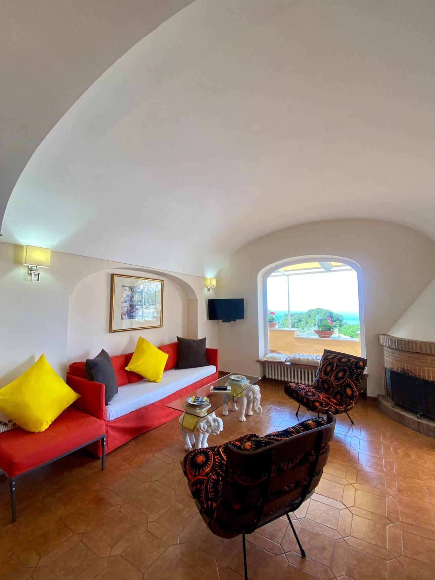 Marvelous Sea View Villa Capri Bagian luar foto